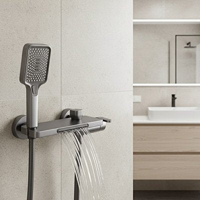 Mitigeur bain douche eau qui coule dans le bain