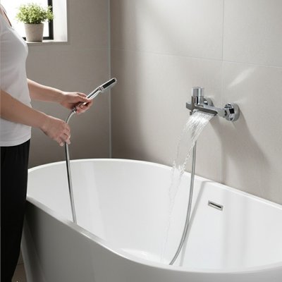 Mitigeur bain douche femme rince le bain avec douchette