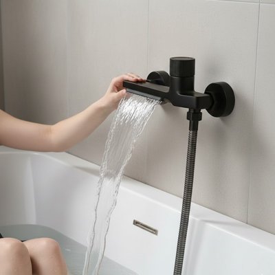Mitigeur bain douche noir 