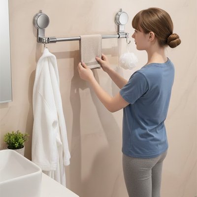 Porte serviette mural divers accesoires accrocher sur le support